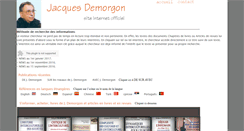 Desktop Screenshot of jacques-demorgon.com